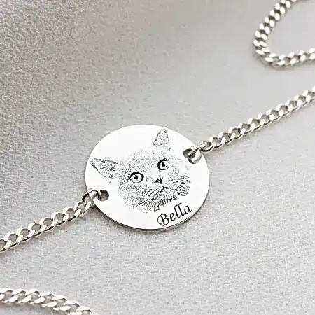 925 Ayar Evcil Hayvan Zincir Bileklik