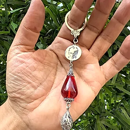 Atatürk Silüet Gümüş Anahtarlık