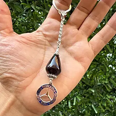 Gümüş Mercedes Anahtarlık